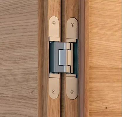 25 মিমি ড্রিলিং দূরত্ব ব্রাশ করা পোলিশ স্লিট কালো লুকানো হিঞ্জ / লুকানো ক্রস হিঞ্জ 1.2 মিমি